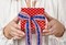 Patriotic Wired Edge Ribbon – 2.5" x 10 Yards Red, White & Blue Stars & Stripes Ribbon for Veterans Day, 4th of July, Labor Day, DIY Crafts, Wreaths & Gift Wrapping